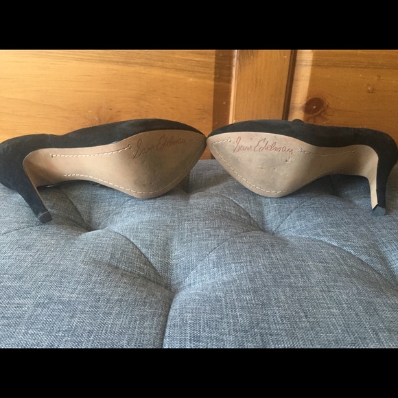 *SOLD*. Black Suede Booties - Picture 6 of 9